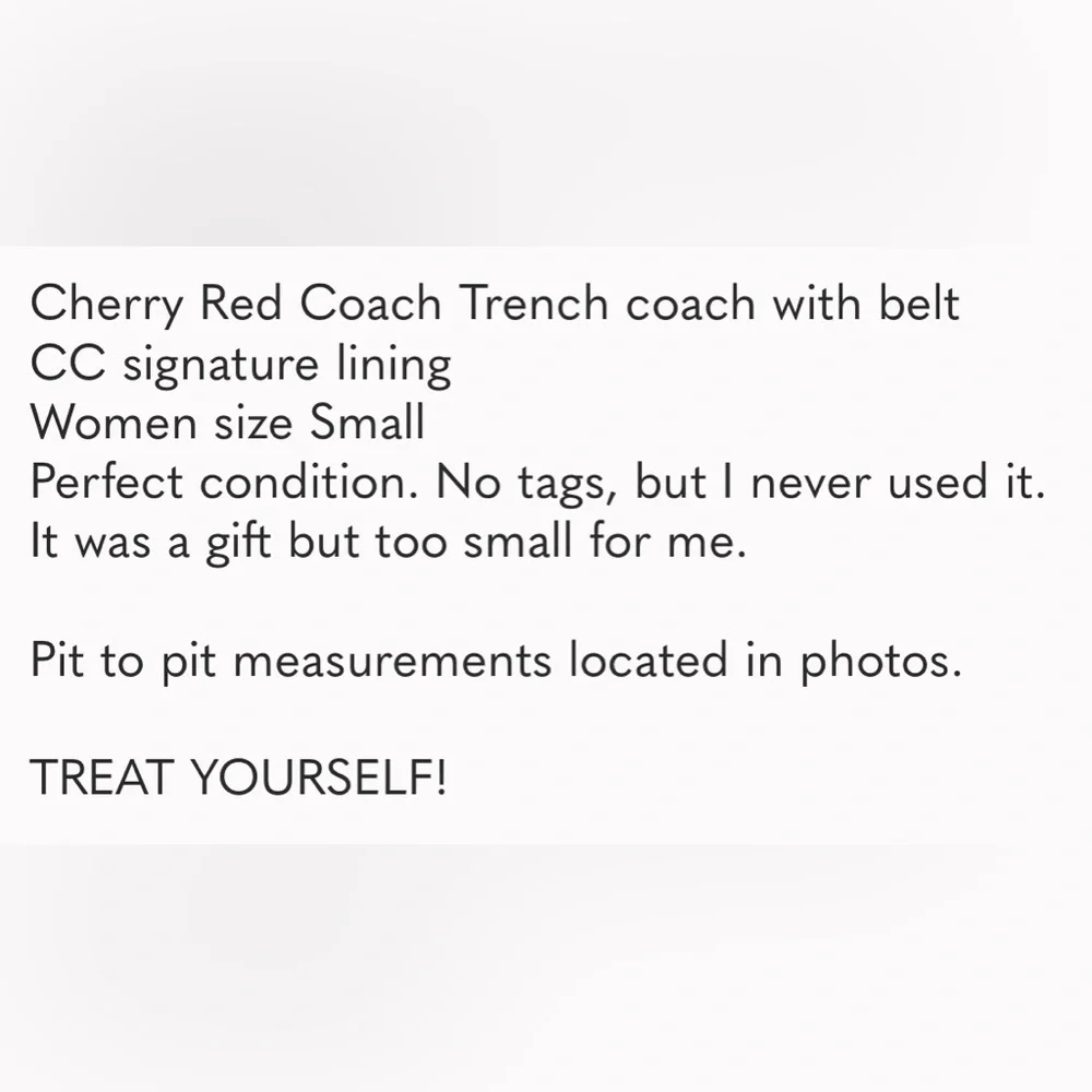 Authentic Coach Trench - Picture 7 of 8